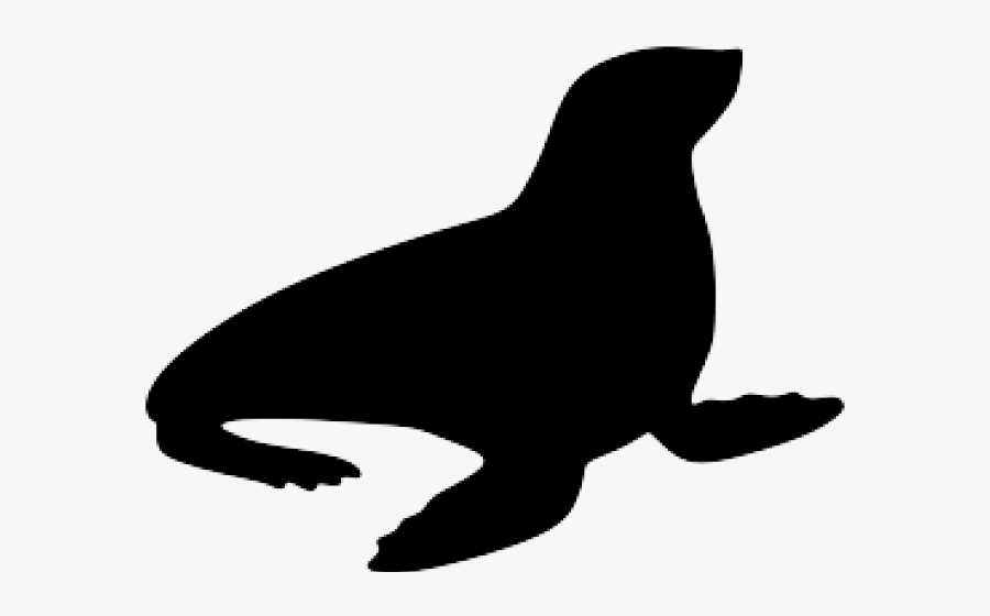 Sea Lion Clipart Ocean Animal - Silhouettes Of A Seal, Transparent Clipart