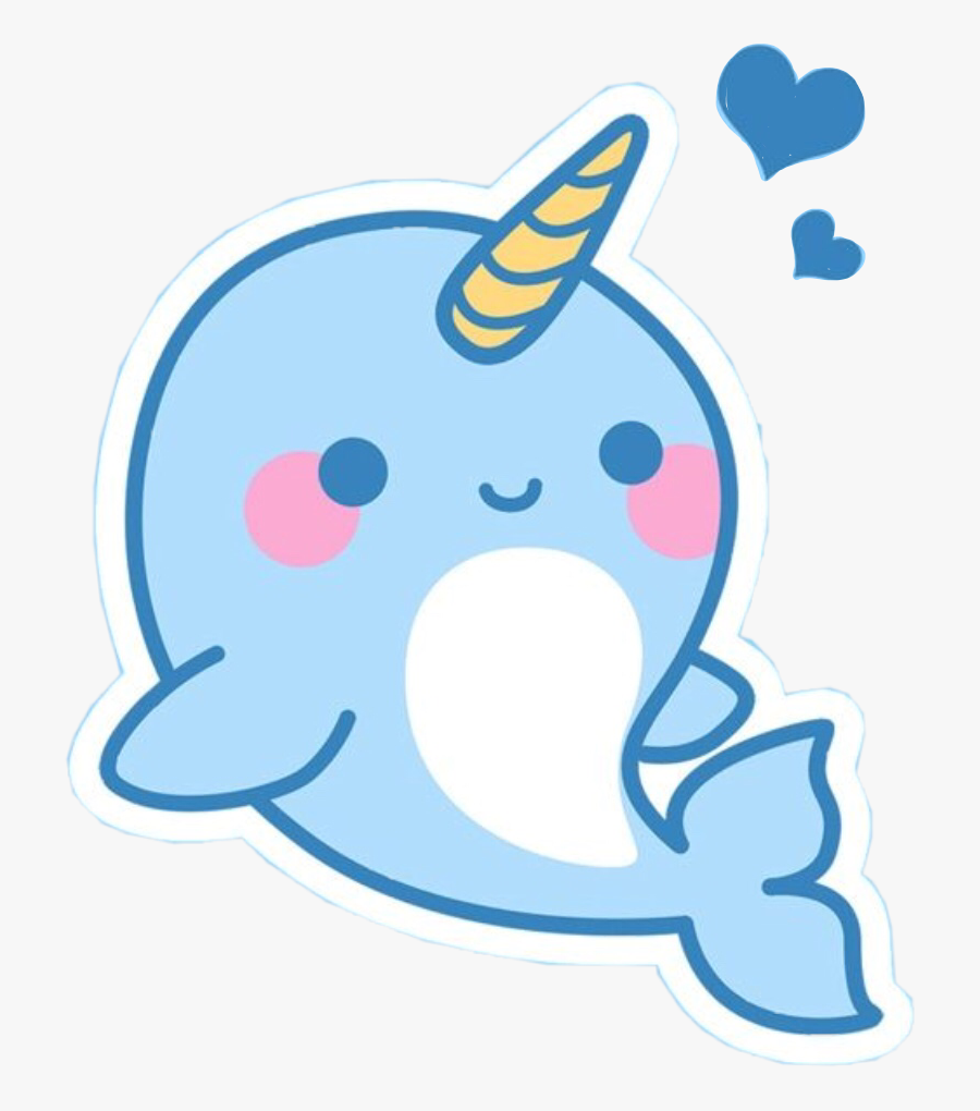 Ocean Clipart Kawaii - Kawaii Cute Narwhal, Transparent Clipart