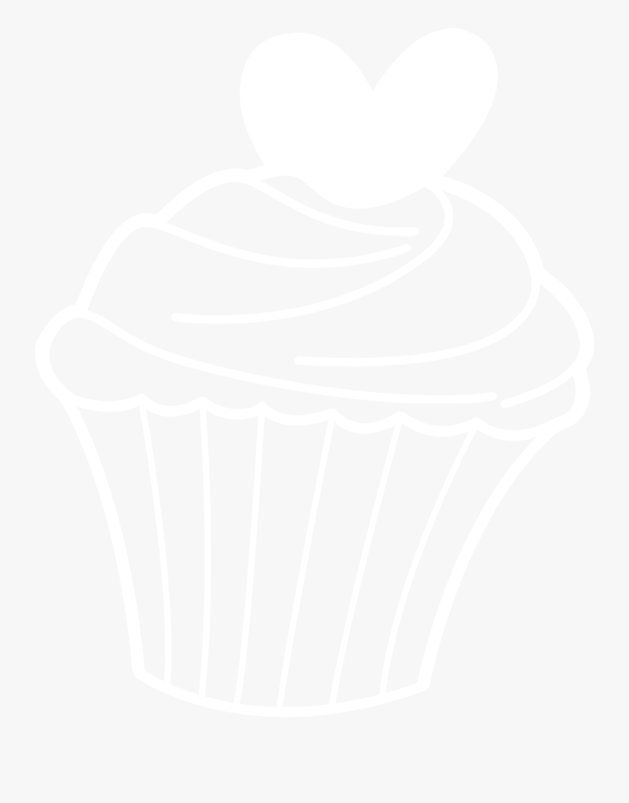 White Cake With Black Background, Transparent Clipart