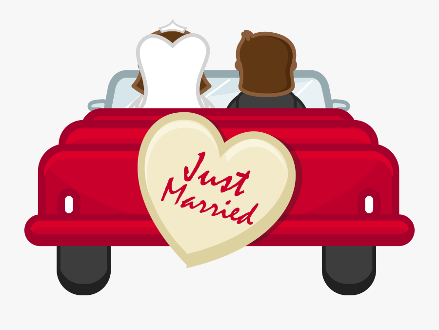 Pin Wedding Clipart Png Free Download - Cartoon Just Got Married, Transparent Clipart