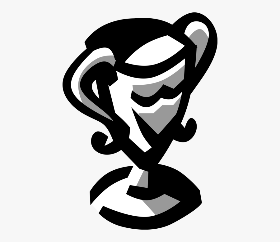 Winning Trophy Cup Vector - Illustration, Transparent Clipart