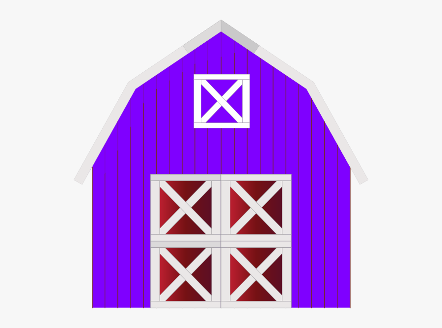 Cartoon Red Barn, Transparent Clipart