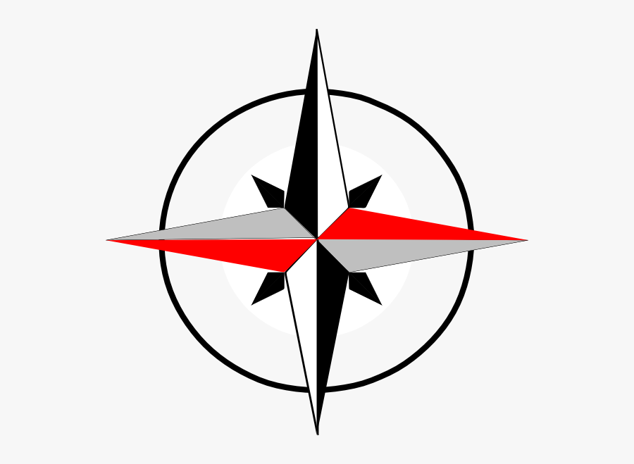 North - Clipart - Compass North East West South, Transparent Clipart