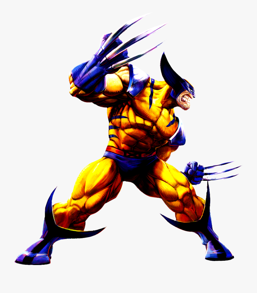 Wolverine Png Image - Marvel Vs Capcom Png, Transparent Clipart
