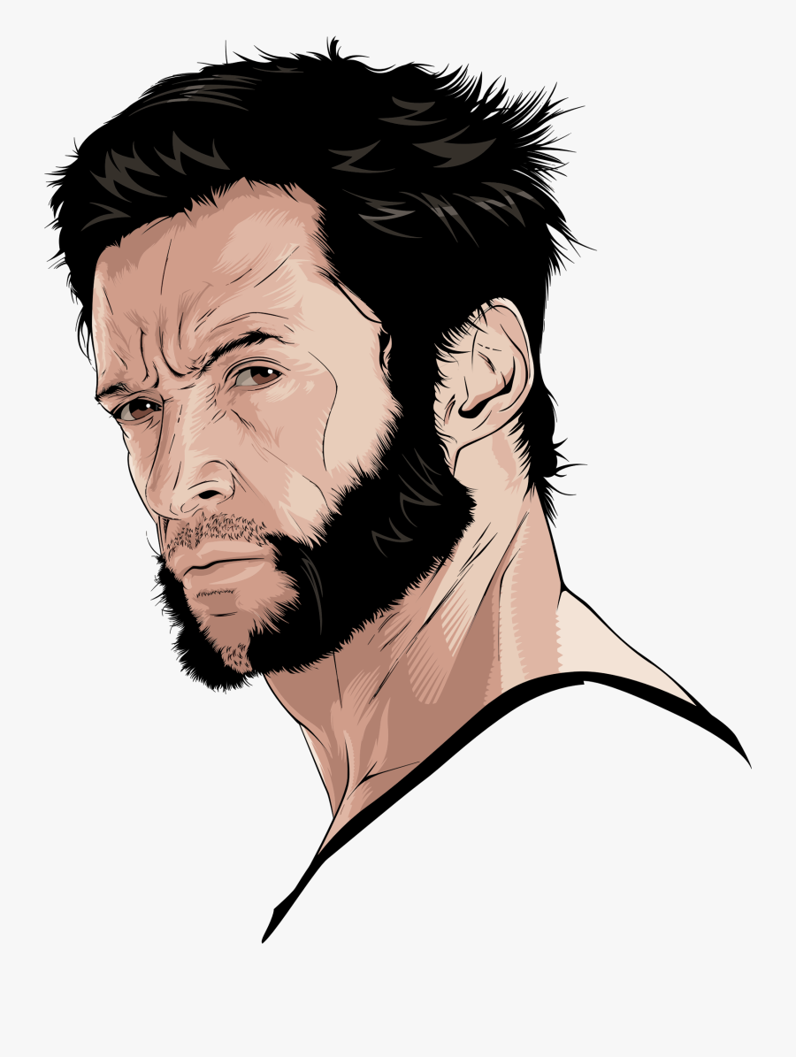 Big Image - Wolverine Hugh Jackman Drawing, Transparent Clipart