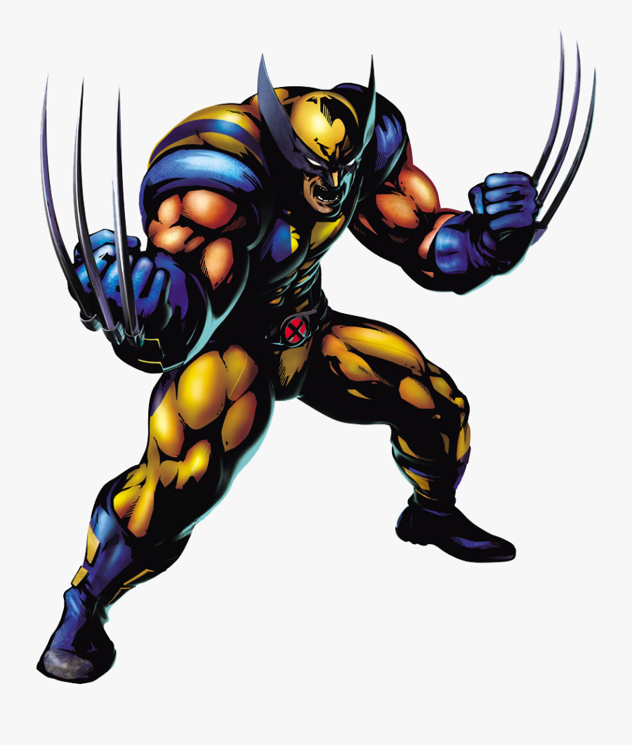 Wolverine Captain America Professor X Clip Art - Wolverine Marvel Vs Capcom 3, Transparent Clipart