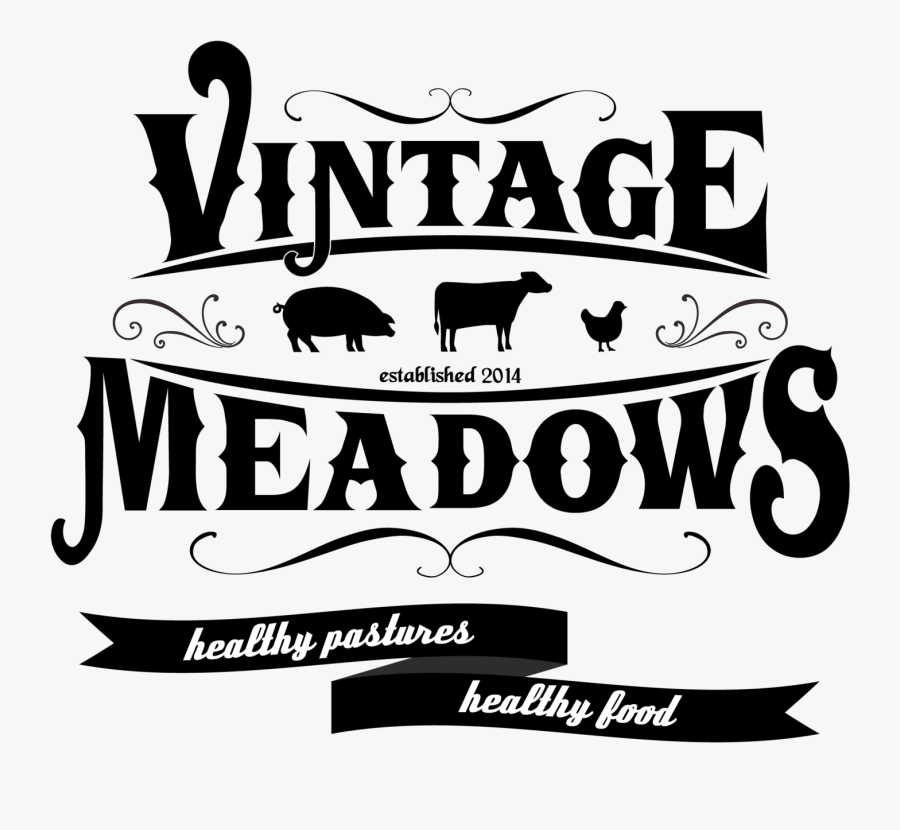 Vintage Meadows Farm - Free Vintage Fonts Farming, Transparent Clipart