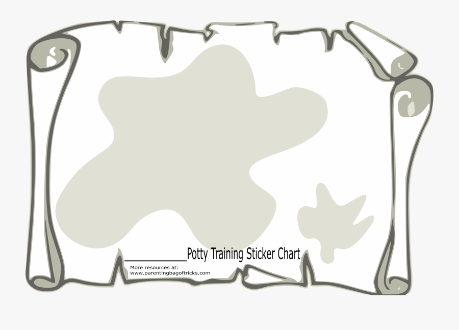 Blank Treasure Template - Scroll Clipart, Transparent Clipart
