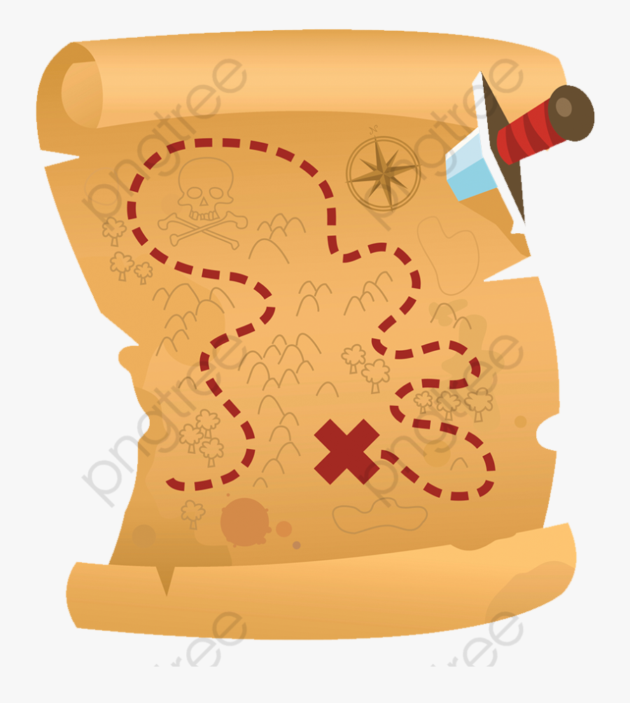 Ancient Treasure Hunt Map - Mapa Caça Ao Tesouro, Transparent Clipart