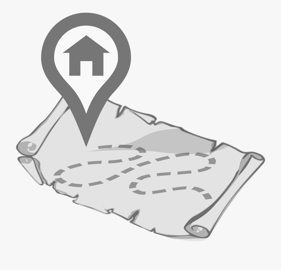 Angle,area,hand - Home On Map Clipart, Transparent Clipart