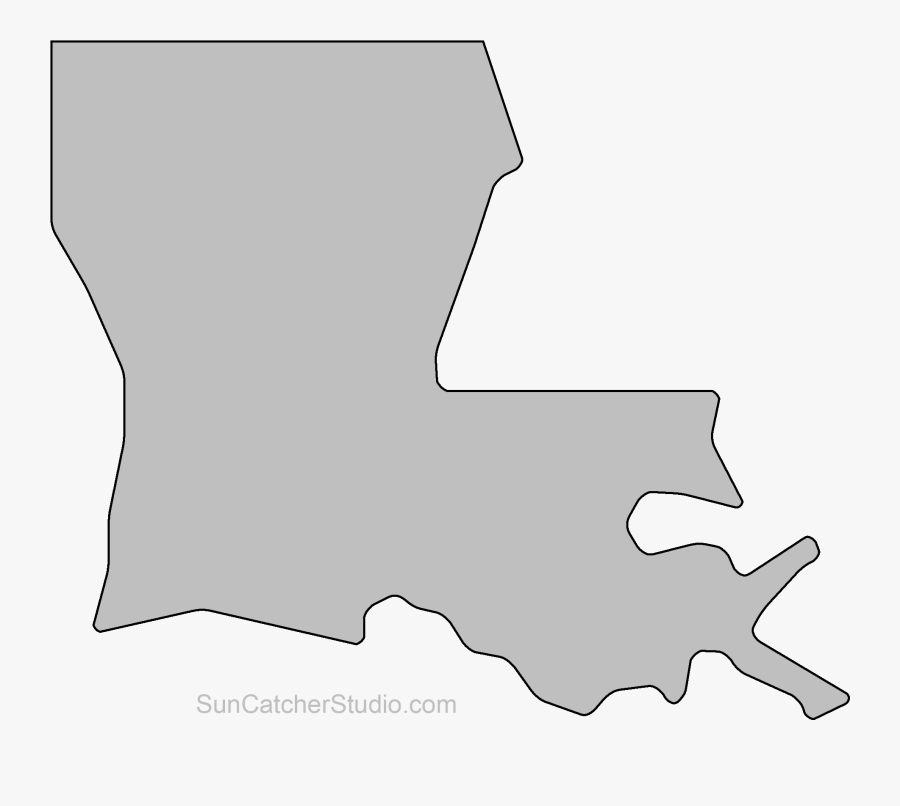 Louisiana State Shape, Transparent Clipart