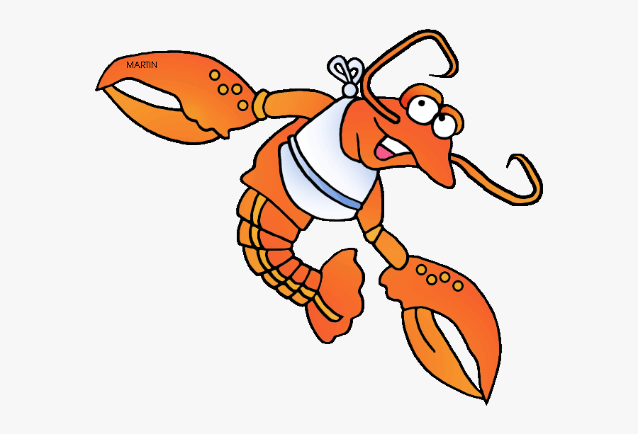 Free United States Clip Art By Phillip Martin, Louisiana - Louisiana Crustacean, Transparent Clipart