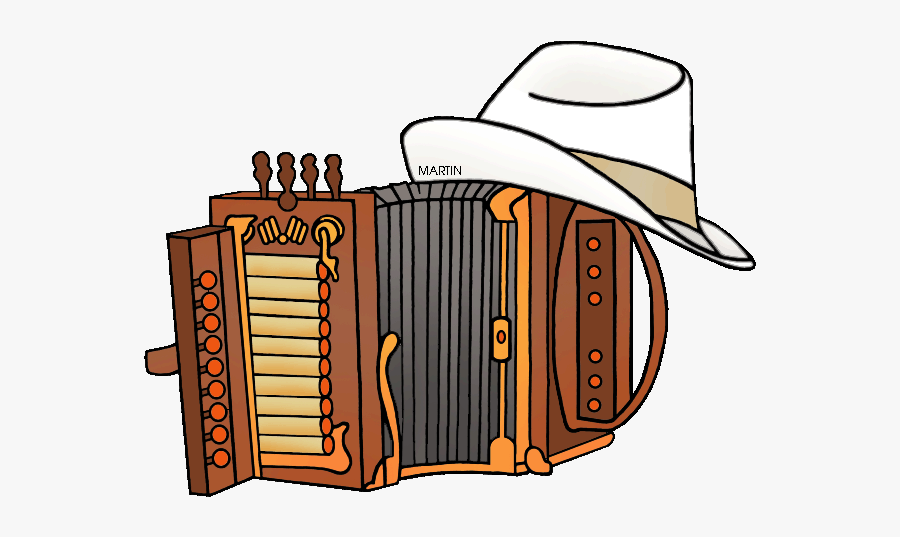 Free United States Clip Art By Phillip Martin, Louisiana - Zydeco Accordion Clipart, Transparent Clipart