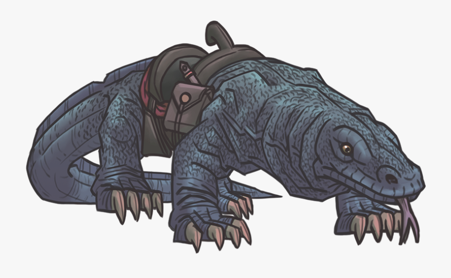 Freelance Drawing Sunken Treasure Transparent Png Clipart - Lizard, Transparent Clipart