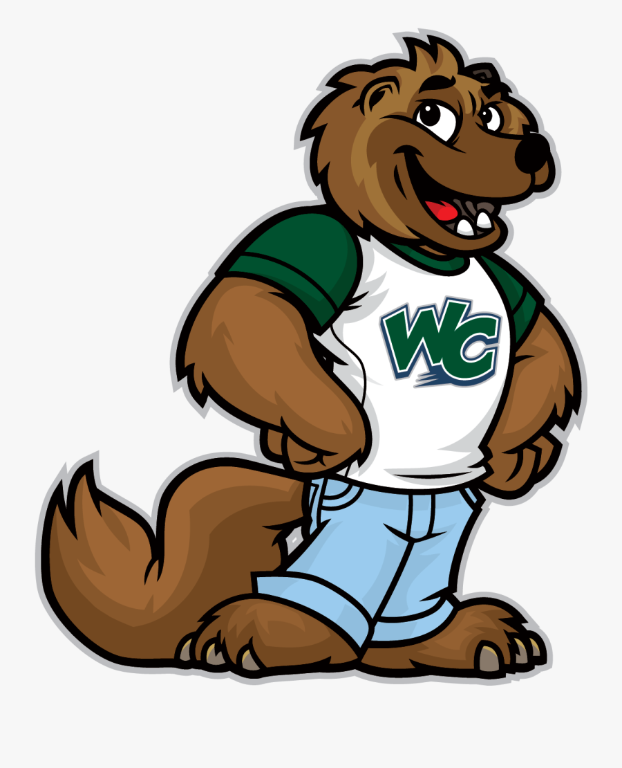 Willow Creek Wolverine Mascot Logo - Mascot Cartoon Wolverine Animal, Transparent Clipart