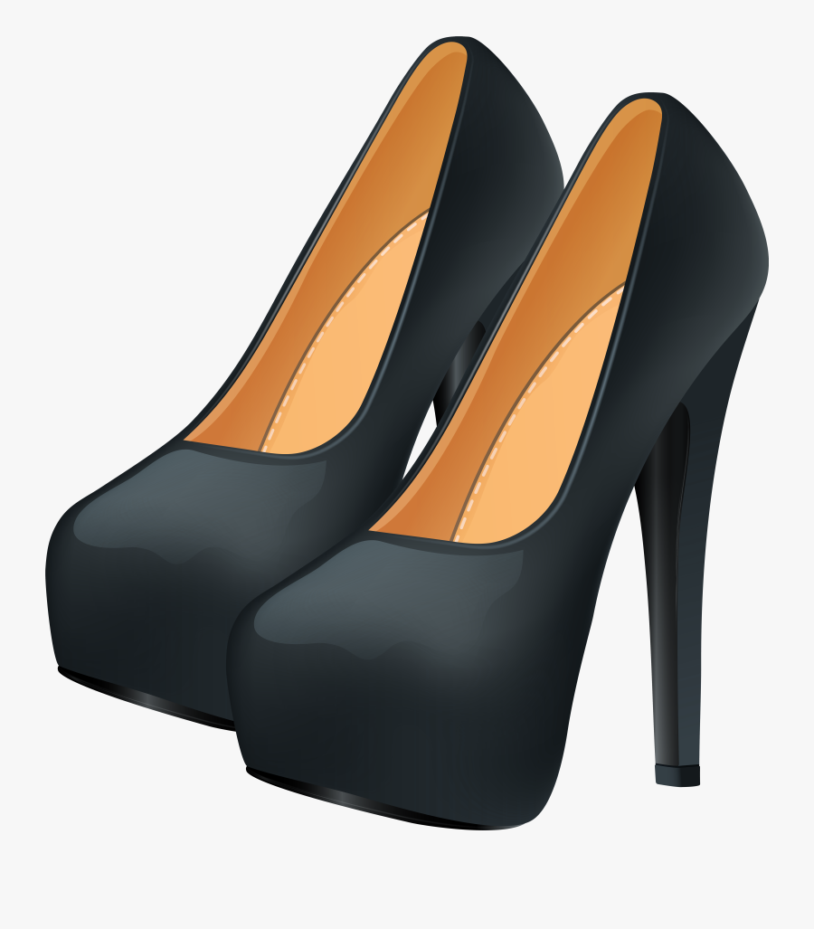 Black Heels Png Clip Art, Transparent Clipart