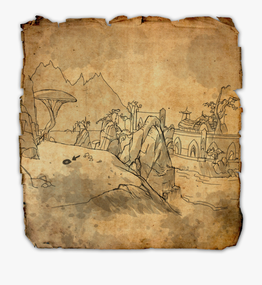 Treasure Map Png - Stonefalls Treasure Map 2, Transparent Clipart