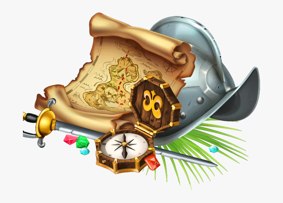 Transparent Conquistador Helmet Clipart - Treasure Hunt Images Vector, Transparent Clipart