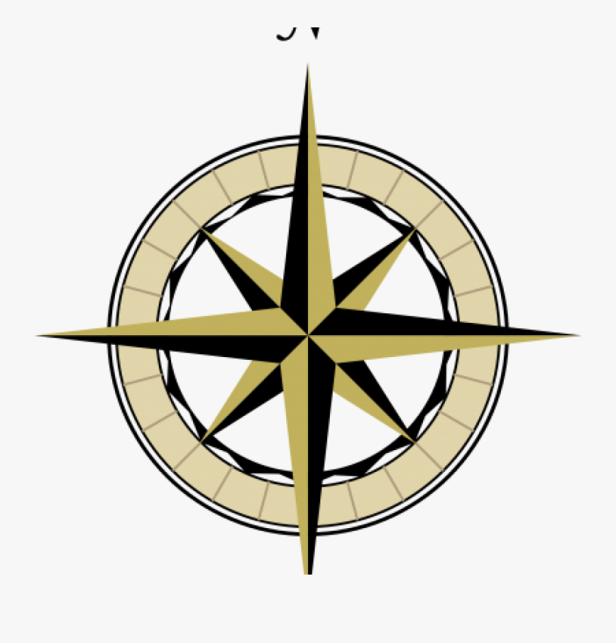Compass Rose North Symbol, Transparent Clipart