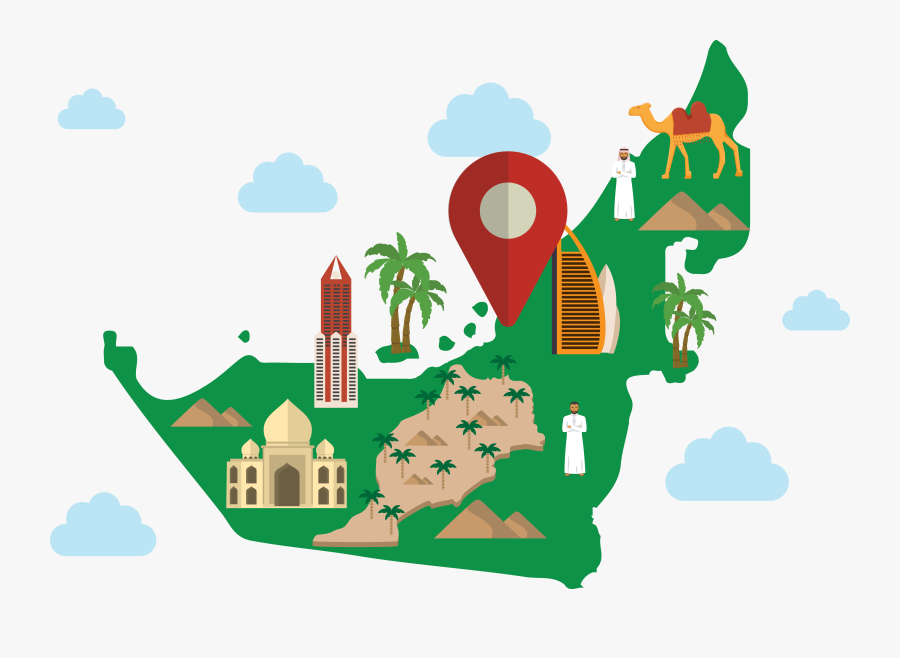 Dubai Euclidean Vector Clip Art - Dubai Map Clipart, Transparent Clipart