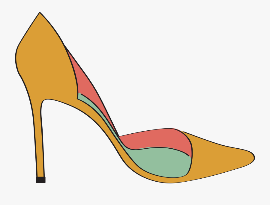 Clip Art High Heels Drawing Basit Topuklu Ayakkabi Cizimi Free