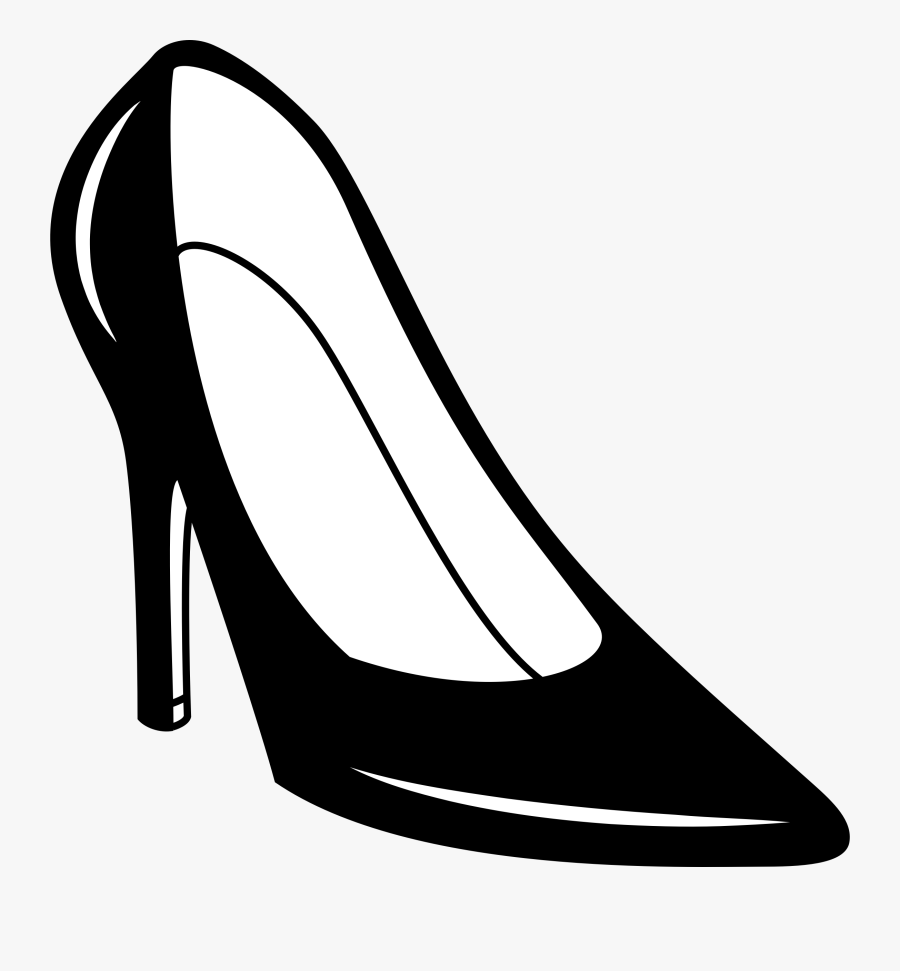 Heels Black And White Clipart , Png Download - Basic Pump, Transparent Clipart