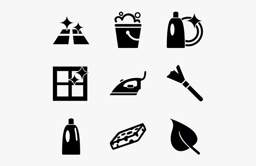 Collection Of Free Cleaning Vector Icon - Cleaning Supplies Clipart Transparent, Transparent Clipart