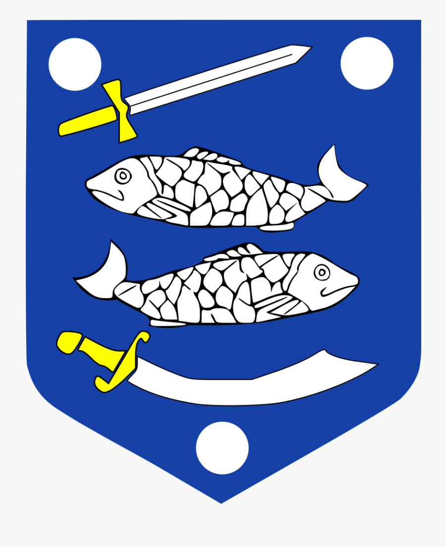School - Of - Fish - Drawing - Narva Coat Of Arms, Transparent Clipart