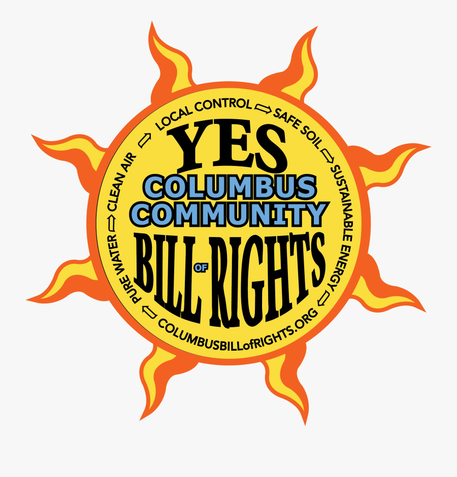 Columbus Community Bill Of Rights - Badge, Transparent Clipart