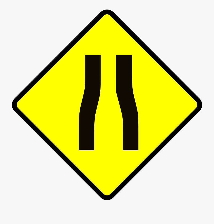 Winding Road Sign Png Clipart , Png Download - Pedestrian Crossing Sign Clip Art, Transparent Clipart