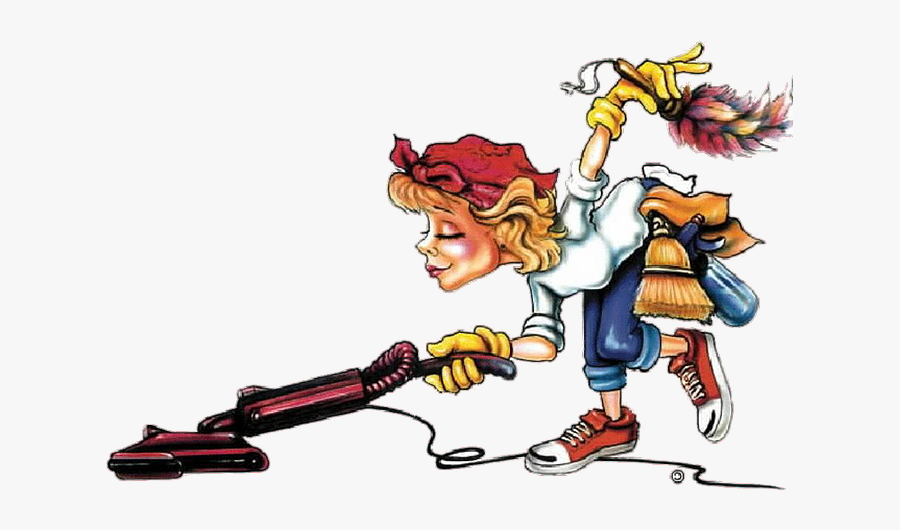 Thank You Cleaning Lady Clipart , Png Download - Funny Cleaning Lady Cartoon, Transparent Clipart