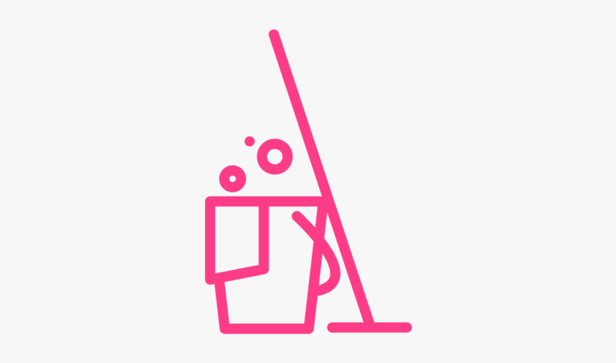 Pink Icon - Cleaning, Transparent Clipart