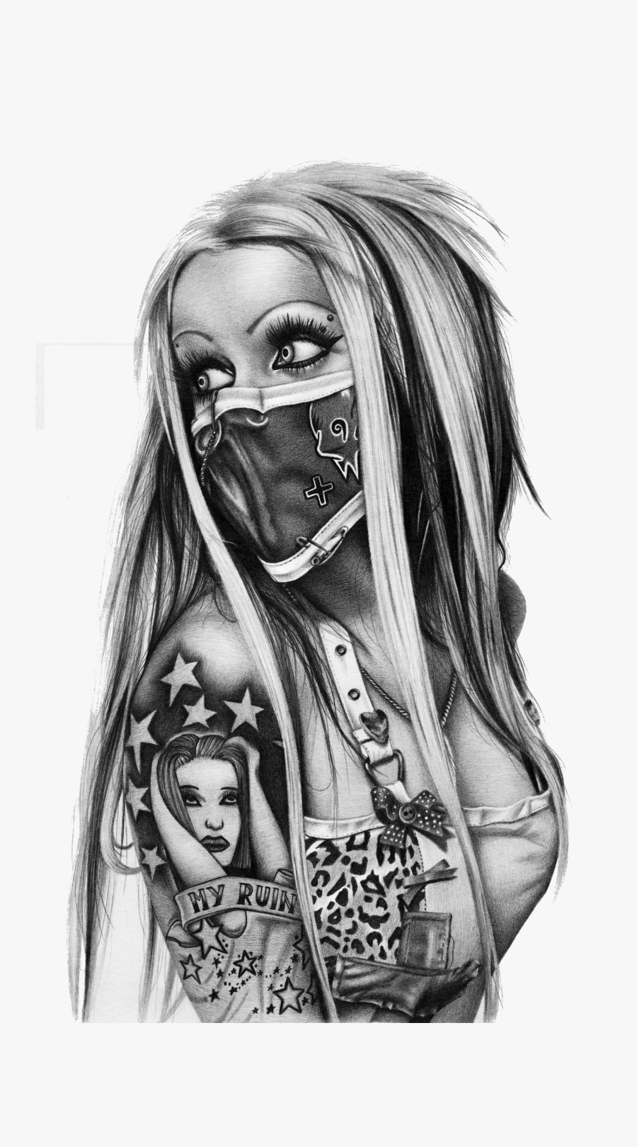 School Old Black And Gray Chicano Life Thug Clipart - Black And White Gangster, Transparent Clipart