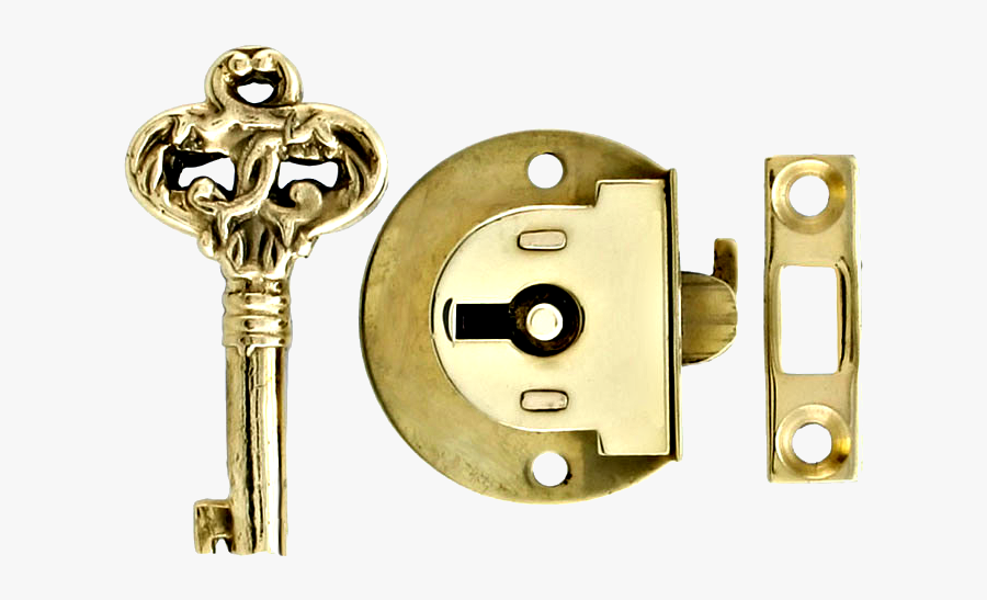 Transparent Heart Skeleton Key Clipart - Decorative Cabinet Latch, Transparent Clipart