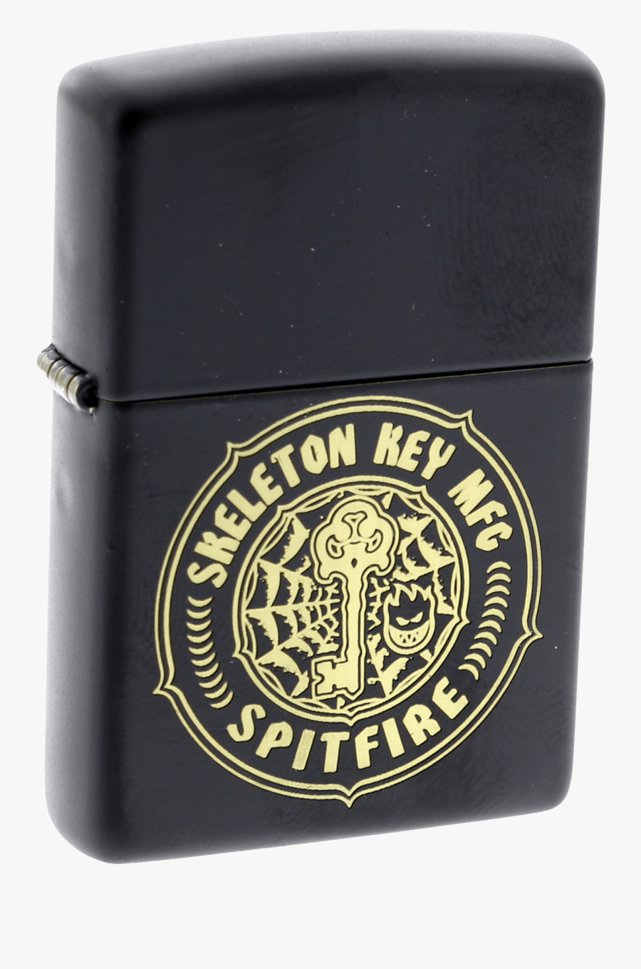 Spitfire Skeleton Key Zippo Lighter Blk/gold - Emblem, Transparent Clipart