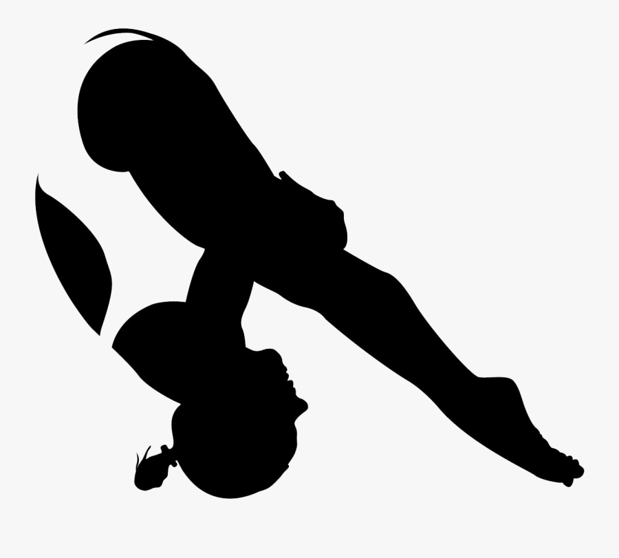 Diver Clipart - Olympic Diving Silhouette, Transparent Clipart