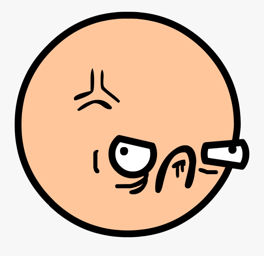 Image Of An Angry Face - Mad Face Png, Transparent Clipart