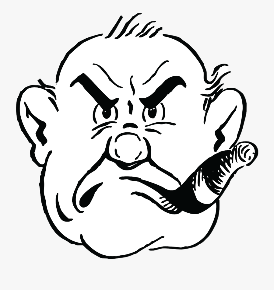 Transparent Angry Man Png - Gruff Clipart, Transparent Clipart