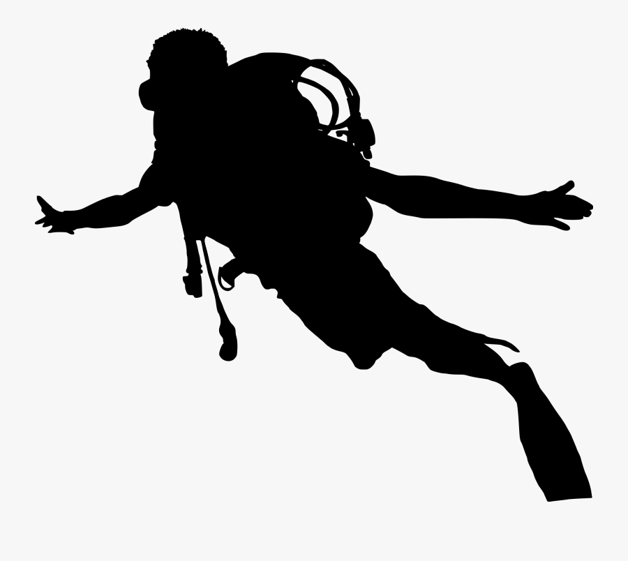 Diver Png Images Download - Scuba Diver Silhouette Png, Transparent Clipart