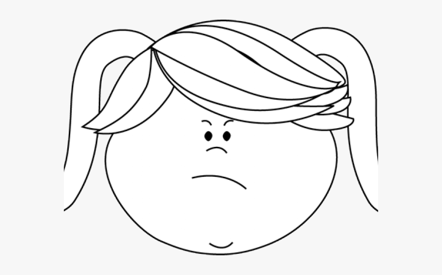 Angry Face Cliparts - Angry Face Black And White Clipart, Transparent Clipart