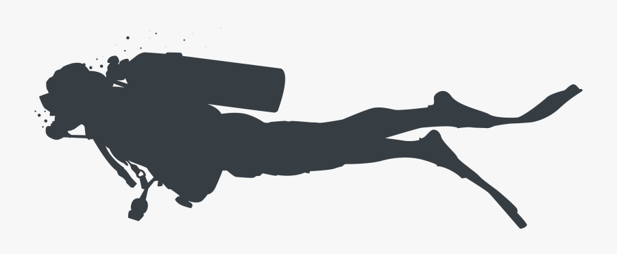 Transparent Underwater Png - Transparent Scuba Diver Silhouette , Free