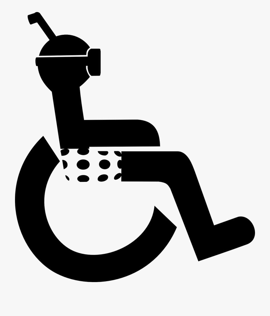 Disabled Toilets Icon, Transparent Clipart