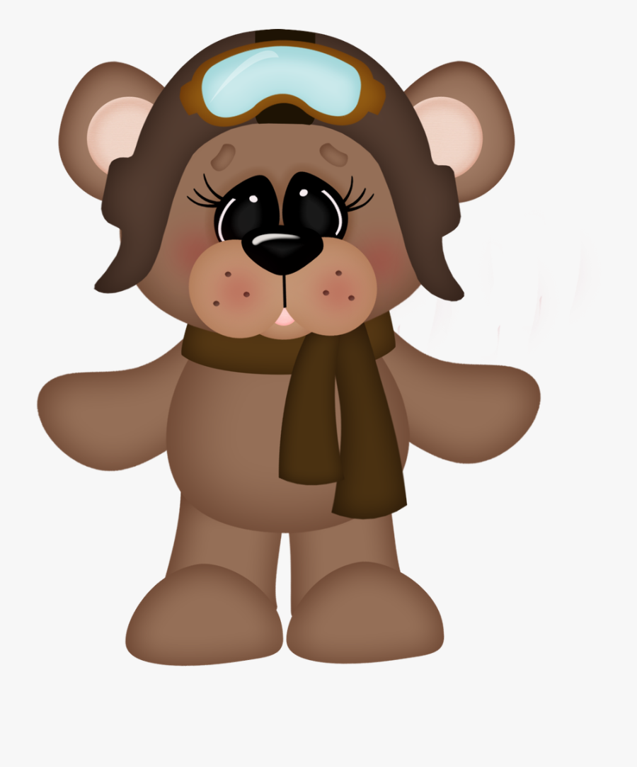 Bear Pilot Clipart, Transparent Clipart
