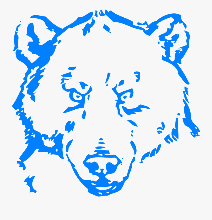 Transparent Angry Face Clipart - Bear Line Drawing Png, Transparent Clipart