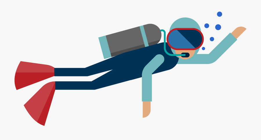 Custom Dive Log Diver, Transparent Clipart