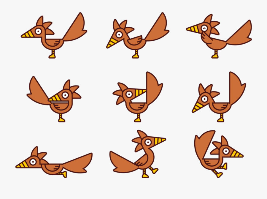 Roadrunner Cartoon Vectors - Chicken, Transparent Clipart