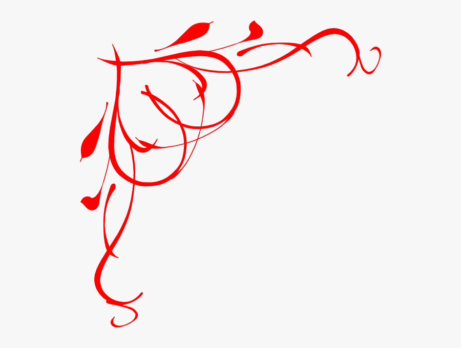 Red Rose Border Clip Art - Border Design Blue And Pink, Transparent Clipart