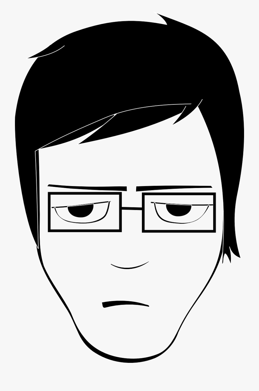 Transparent Angry Person Clipart - وجه Png, Transparent Clipart