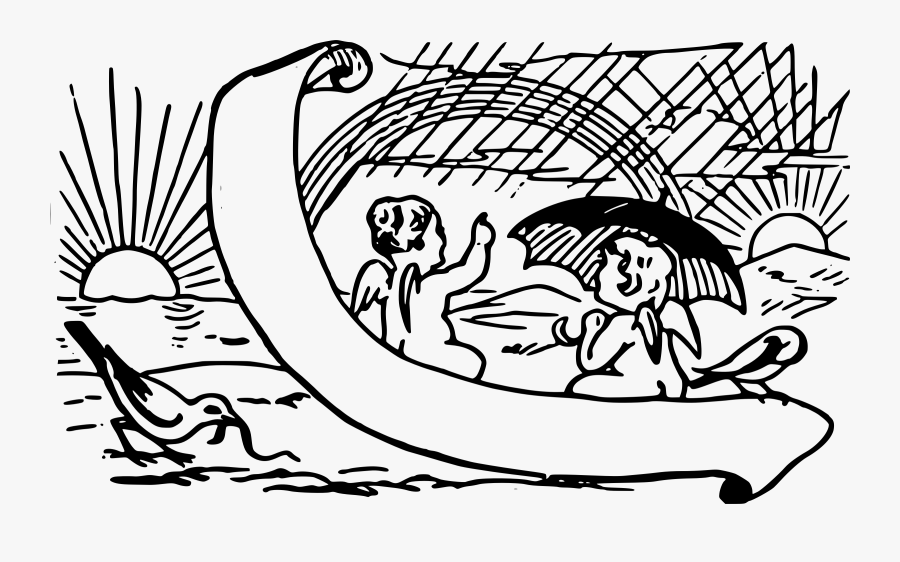 Transparent Raining Day Clipart - Rainy Day Drawing Bw, Transparent Clipart