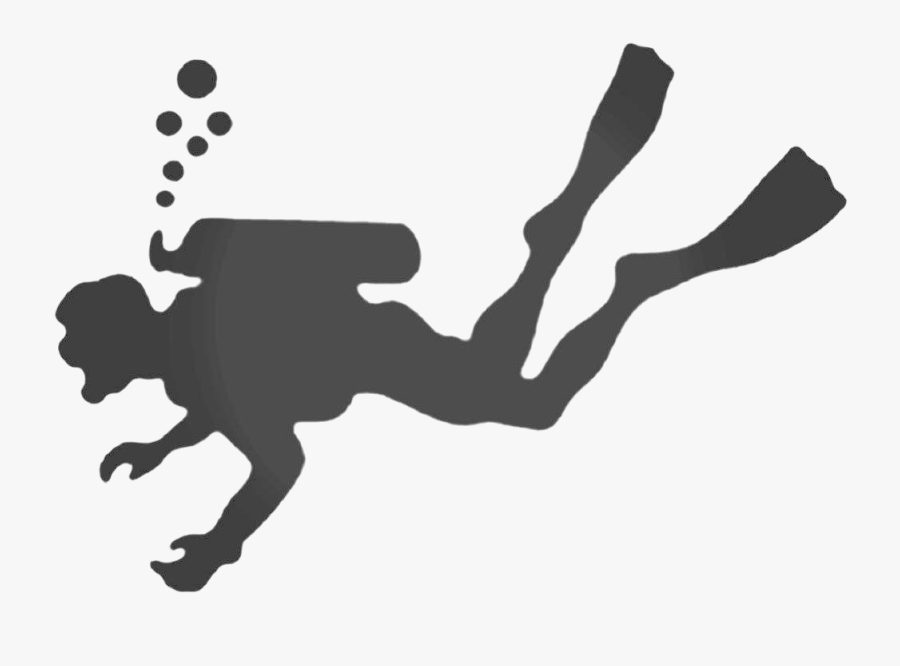 Diver Silhouette Png Background - Diver Silhouette Diver, Transparent Clipart